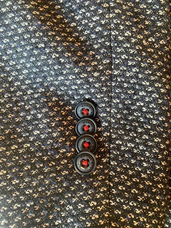 Manuel Ritz Textured Gray Overcoat for men size 42 - Picture 5 of 9